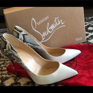 Louboutin snakeskin heels